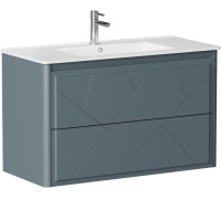 Тумба под раковину Allen Brau Paris 100 1.360002.BGM синий матовый