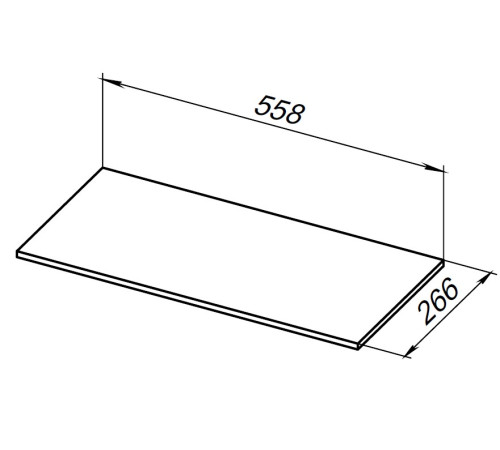 Полка для стеллажа Allen Brau Liberty 60 1.33010.G-S серый структ