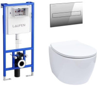 Унитаз с инсталляцией Allen Brau Fantasy 4.11004.20/8.9466.0.000.000.1 белый глянец