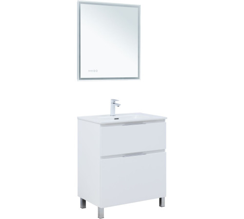 Тумба под раковину Aquanet Алвита New 70 напольная, белый матовый