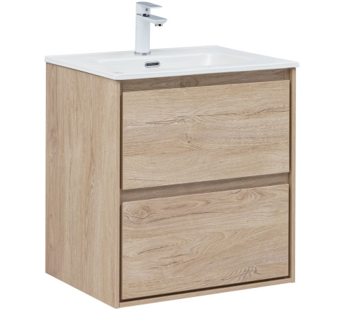 Тумба под раковину Aquanet Милан 60 дуб светлый