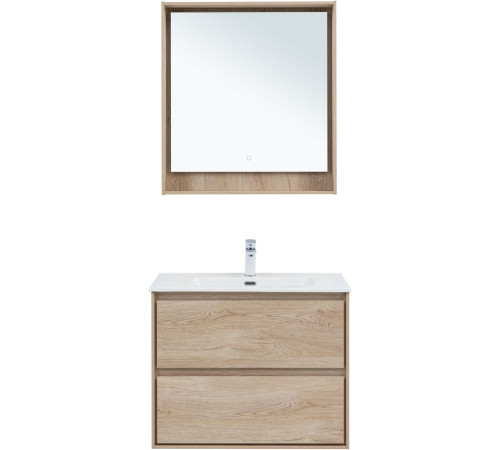 Тумба под раковину Aquanet Милан 80 дуб светлый