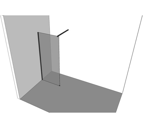 Душевая перегородка Allen Brau Infinity 1 100 3.21015.BBA черный браш