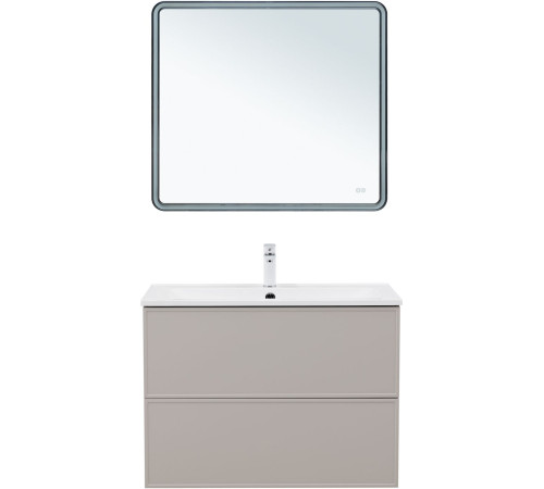 Тумба под раковину Aquanet Арт 90 бежевый