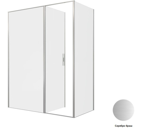 Душевой уголок Allen Brau Priority 160x80 3.31038.BA + 3.31041.BA серебро браш