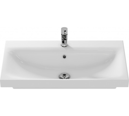 Тумба под раковину Aquanet Беркли 80 белый/дуб рошелье