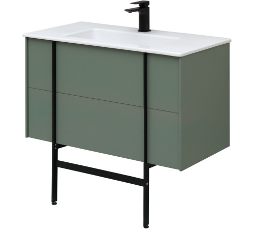 Тумба под раковину Allen Brau Reality 90 1.32006.CGM олива матовый