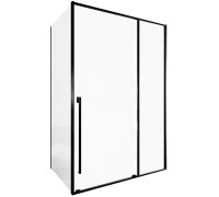 Душевой уголок Allen Brau Fantasy 140x80 3.11008.31 + 3.11012.31 черный матовый