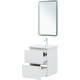 Тумба под раковину Aquanet Эмбер 50 белый матовый