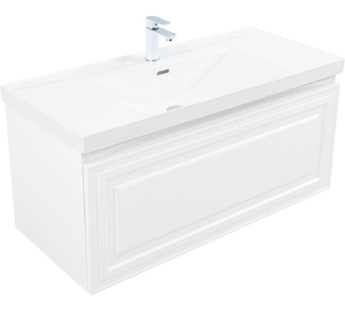 Тумба под раковину Aquanet Агата 110 белый сатин