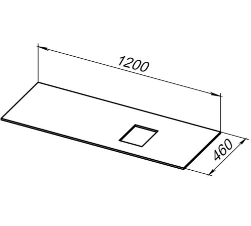 Столешница Allen Brau Infinity 120 1.21014.GR-S R графит структ