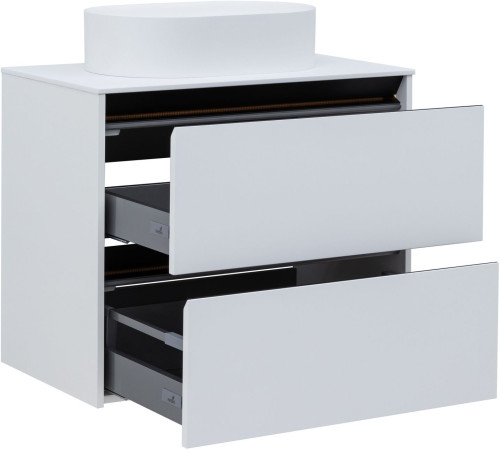 Тумба под раковину Allen Brau Activity 80 1.34004.WM белый матовый/черный браш