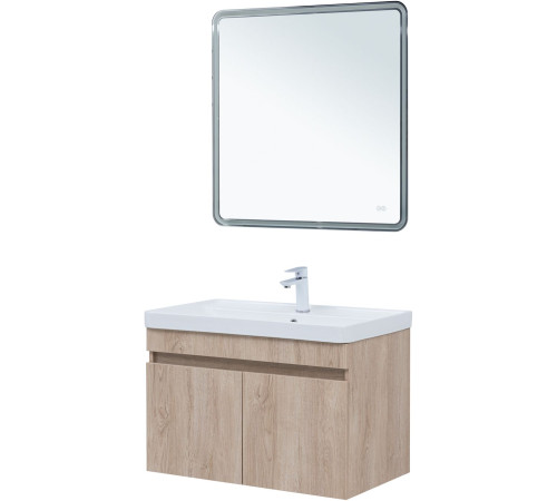 Тумба под раковину Aquanet Оптима 80 дуб светлый