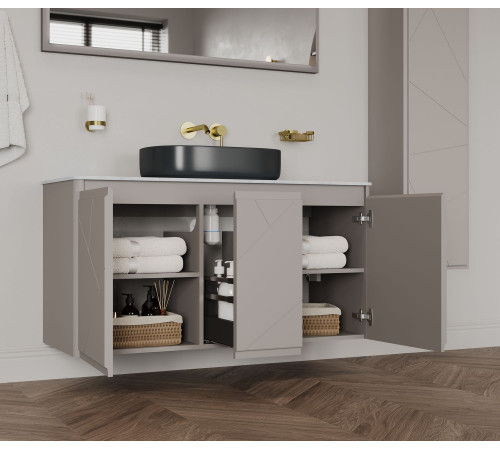 Тумба под раковину Allen Brau Paris 120 1.360004.AM антрацит матовый