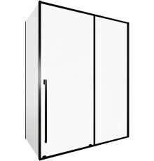 Душевой уголок Allen Brau Fantasy 160x80 3.11010.31 + 3.11012.31 черный матовый