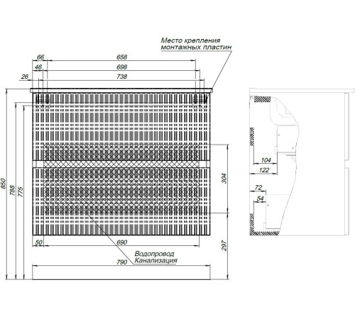 Тумба под раковину Aquanet Джейн 80 белый матовый