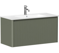 Тумба под раковину Allen Brau Gravity 100 1.370018.CGM олива матовый