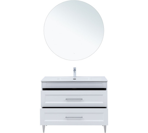 Тумба под раковину Aquanet Бостон New 100 белый сатин