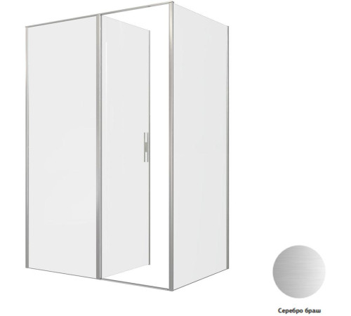 Душевой уголок Allen Brau Priority 140x100 3.31035.BA + 3.31047.BA серебро браш