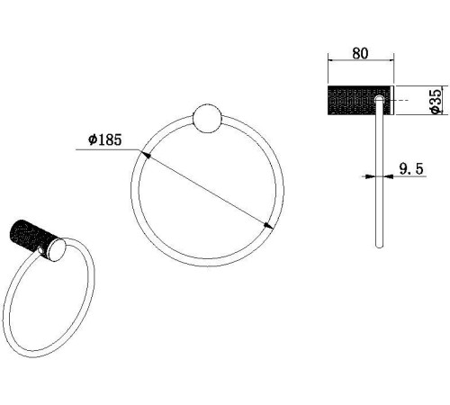 Держатель для полотенца Allen Brau Priority 4.0 6.31C14-00 хром