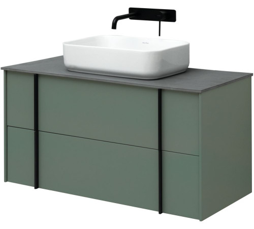 Тумба под раковину Allen Brau Reality 100 1.32007.CGM олива матовый