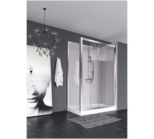 Душевой уголок Aquanet Delta NPE1131 140x80, прозрачное стекло