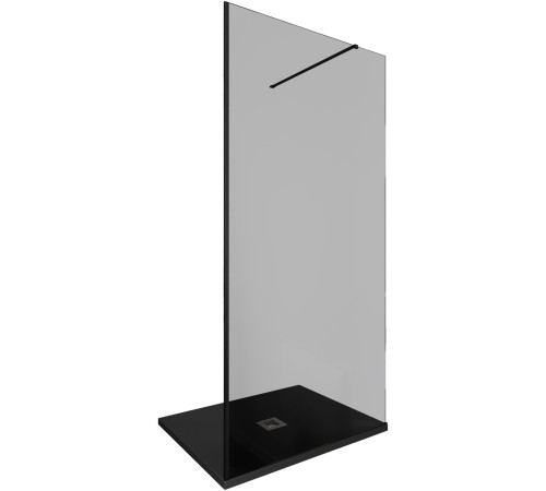 Душевая перегородка Allen Brau Infinity 1 100 3.21016.BBA.T черный браш