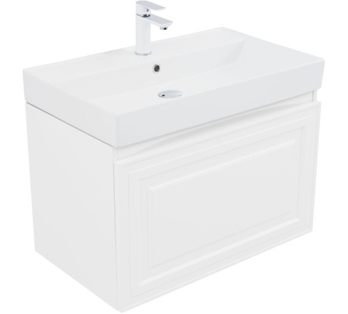 Тумба под раковину Aquanet Агата 75 белый сатин