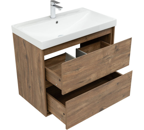 Тумба под раковину Aquanet Милан 80 дуб рустикальный