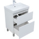 Тумба под раковину Aquanet Вега 60 напольная, белый глянец