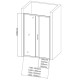 Душевая дверь Aquanet SD-1200A 120, прозрачное стекло