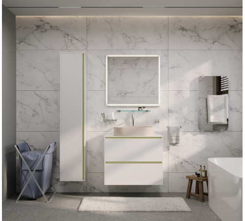 Тумба под раковину Allen Brau Activity 120 1.34015.WM белый матовый/олива браш