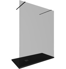 Душевая перегородка Allen Brau Infinity 2 160 3.21058.BBA.T черный браш