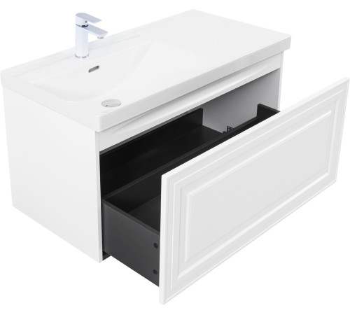 Тумба под раковину Aquanet Агата 100 белый сатин