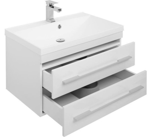 Тумба с раковиной Aquanet Нота 75 белый