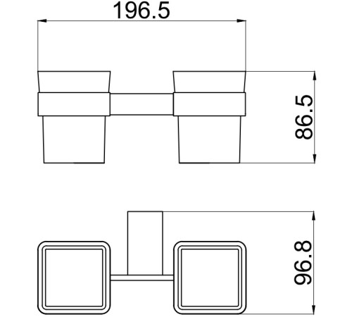 Стакан Allen Brau Infinity 6.21003-00 белый/хром