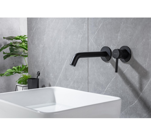 Смеситель для раковины Allen Brau Priority 5.31030-31 (с внутренней частью) черный матовый