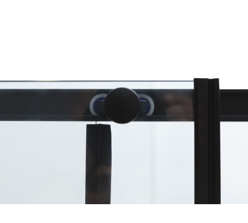 Душевая дверь Aquanet Pleasure Evo 140 AE65-N140-BT профиль черный, прозрачное стекло