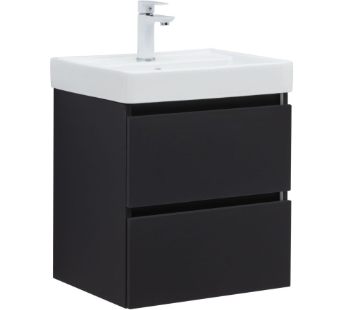 Тумба под раковину Aquanet Вега 2.0 50 черный
