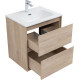 Тумба под раковину Aquanet Милан 60 дуб светлый