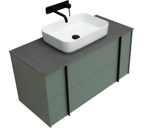 Тумба под раковину Allen Brau Reality 100 1.32007.CGM олива матовый