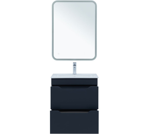 Тумба под раковину Aquanet Практика 60 маренго (2 ящика)