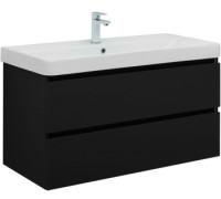 Тумба под раковину Aquanet Вега 2.0 100 черный