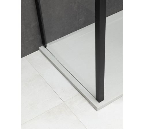 Душевой уголок Allen Brau Priority 90x100 3.31027.BBA + 3.31048.BBA черный браш