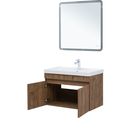 Тумба под раковину Aquanet Оптима 80 дуб рустикальный