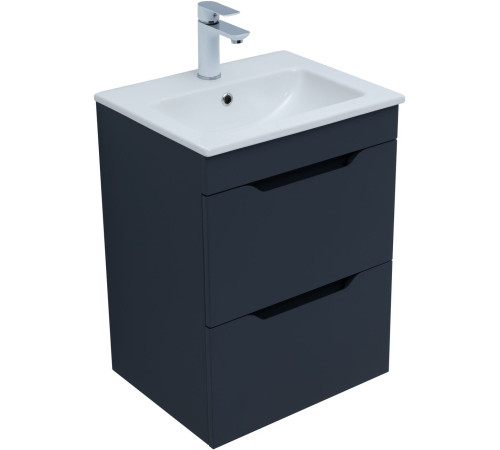 Тумба под раковину Aquanet Практика 50 маренго (2 ящика)