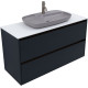 Тумба под раковину Allen Brau Activity 120 1.34015.AM антрацит матовый/олива браш
