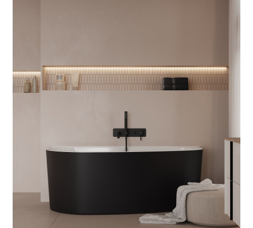 Смеситель для ванны Allen Brau Priority 5.31A05-MG (с внутренней частью) графит браш