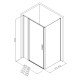 Душевой уголок Allen Brau Priority 160x100 3.31037.00 + 3.31046.00 хром