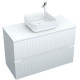 Тумба под раковину Aquanet Джейн 100 белый матовый